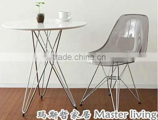 MDF Top Living Room Coffee Table Wire Leg Table photo-4