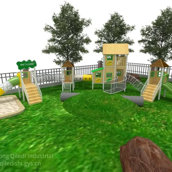 Factory-integrated Design Non-standard Large Stainless Steel Slide, Outdoor Scenic Area and Community Children's Playground Equipment, Climbing Net, Non-powered Facilities, Customized photo-2
