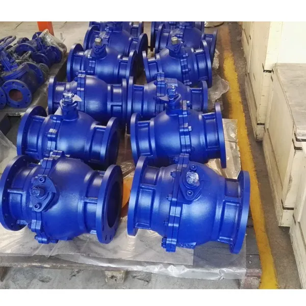 ANSI Standard API 2PC Cast Iron Handle Flanged Ball Valve photo-2