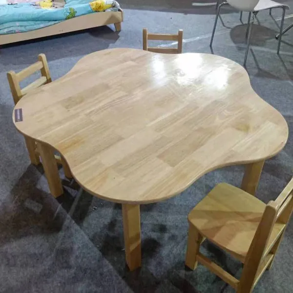 Special Desks and Chairs for Kindergartens, Children's Solid Wood Desks and Chairs, Montessori Teaching Aids, Wooden Early Education Writing Desks for Babies photo-3