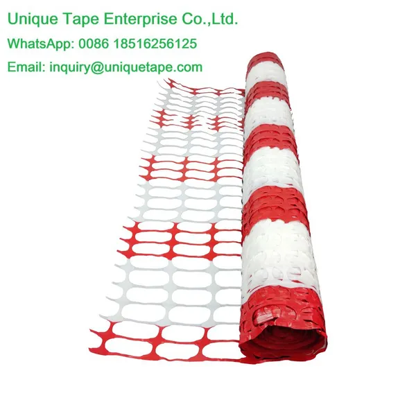 astic Safety Barrier Netting with Alternating Colors  Two-tone Plastic Safety Fence Mesh