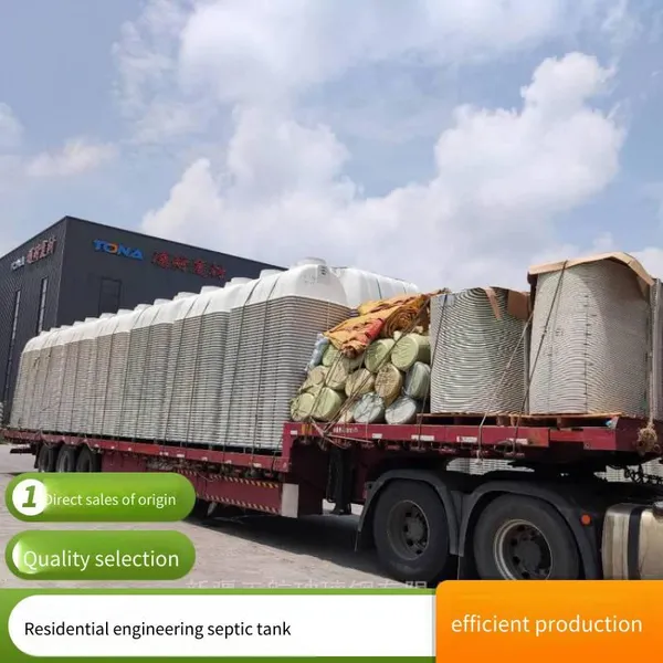 Finished Septic Tanks Specially Designed for Breeding Farms, Three - Chamber Fiberglass Models, Underground Feces and Sewage Treatment and Purification Devices photo-3