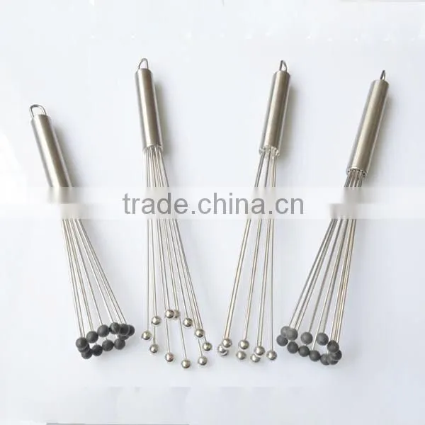 Manual Whisk Stainless Steel Kitchen Mixer Egg Beater Tool 8 10 12 Incn. photo-6