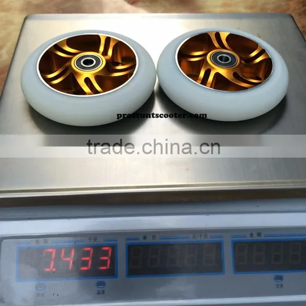 White Scooter Wheels 110 mm for Flavor Scooters photo-2