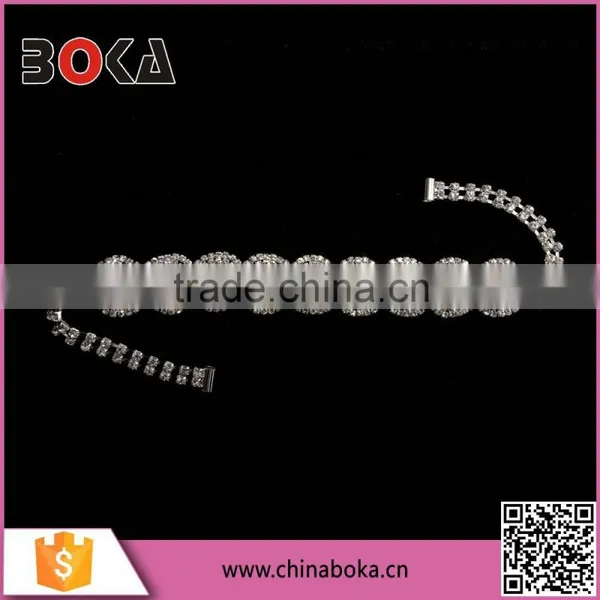 BOKA Luxury Rhinestones Trimming, Rhinestone Banding Trim, Rhinestone Wrist Band