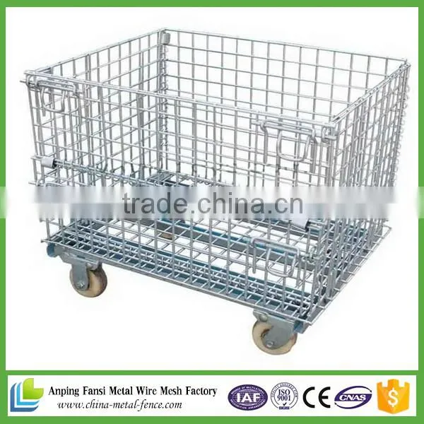 Folding Zinc Coated Warehouse Cage photo-5