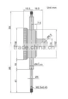 2889-30 Large Measuring Range Digital Indicator 0-100mm Indcator Gauge photo-2