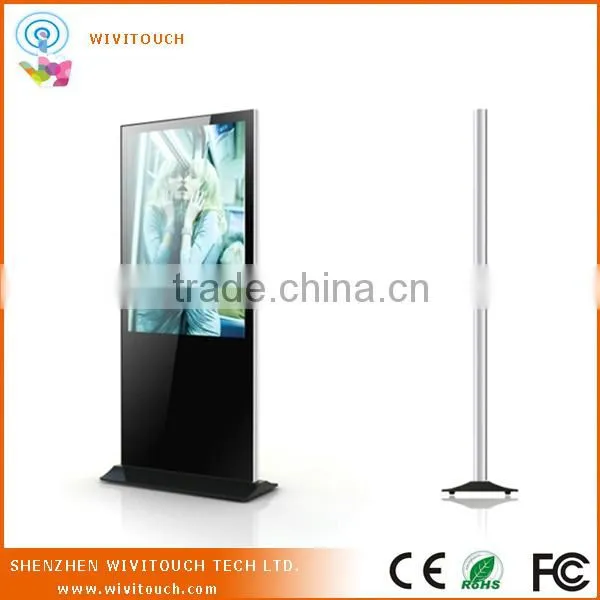 55" airport railway station stand computer lcd kiosk