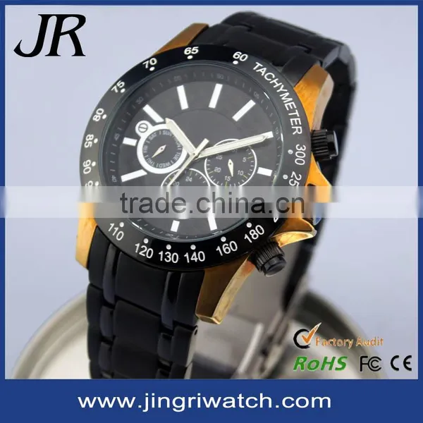 Top Quality Leather Watch Men Stainless Steel Back Water Resistant Watch for Vogue Watch Men Japan Movt Watches photo-2