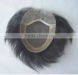 Top Quality Stock Indian Human Hair Swiss Lace Base Mens Toupee photo-5