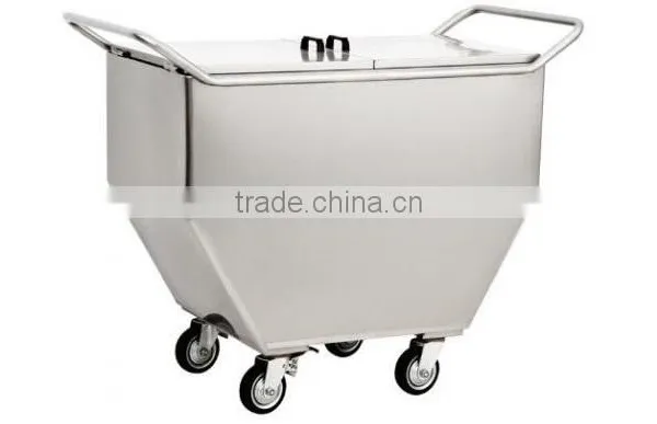 STM - 136 Medical Waste Trolley Stainless Steel Furniture , Hospital Fourniture