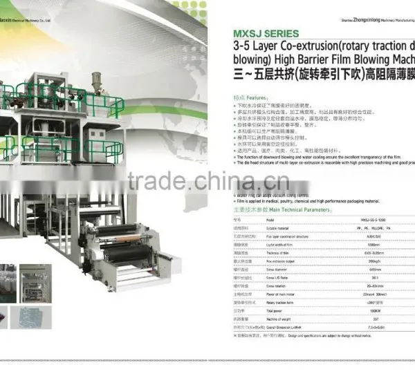 Film Blowing Machine With Co-extrusion (rotary Downward Blowing) photo-2