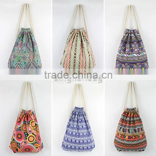 2015 Factory Wholesale pp Woven Promotional Drawstring Bag photo-2