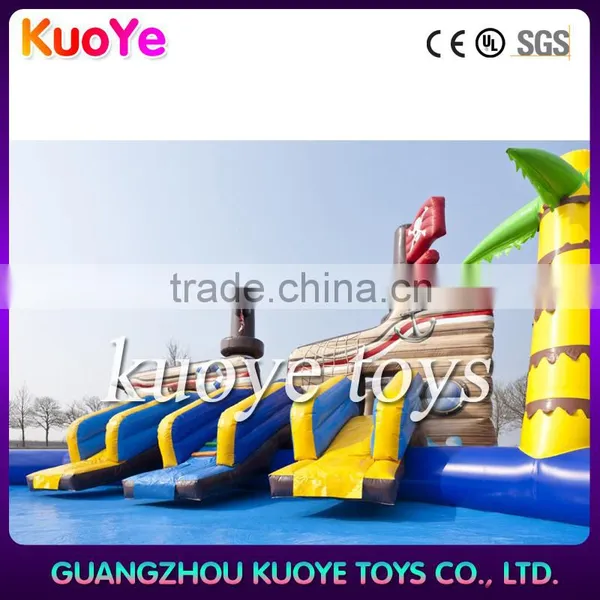 Kids Pirate Ship Inflatable Water Games Park photo-2