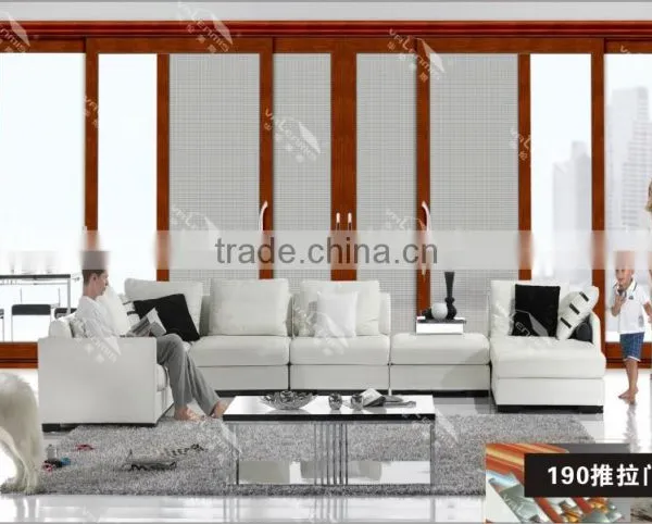 The Latest Residential Design Aluminum Double-layer Glass Sliding Door