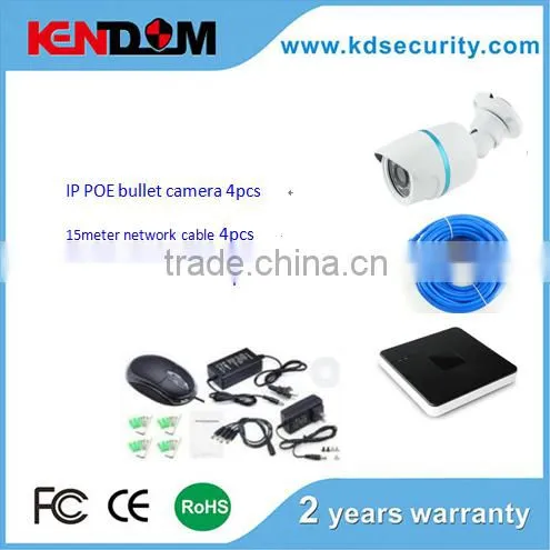 POE 30meter 4CH POE CCTV Kit H.264 NVR HD 720P Camera IP Surveillance System New Products for 2015 photo-2