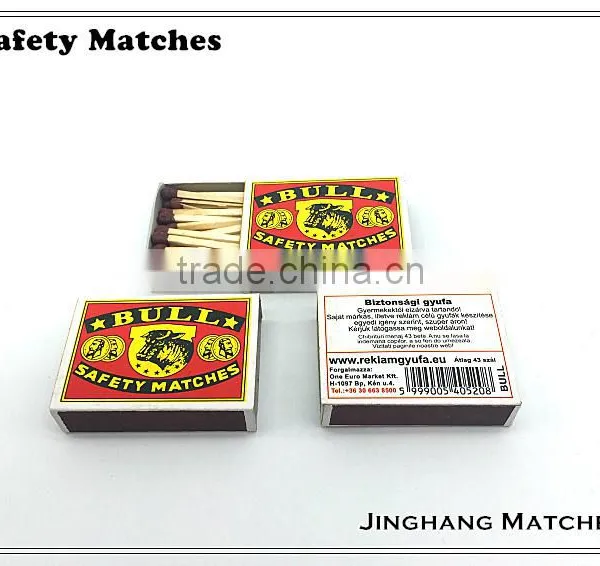 Match Bull Safety Matches Box China Exporter