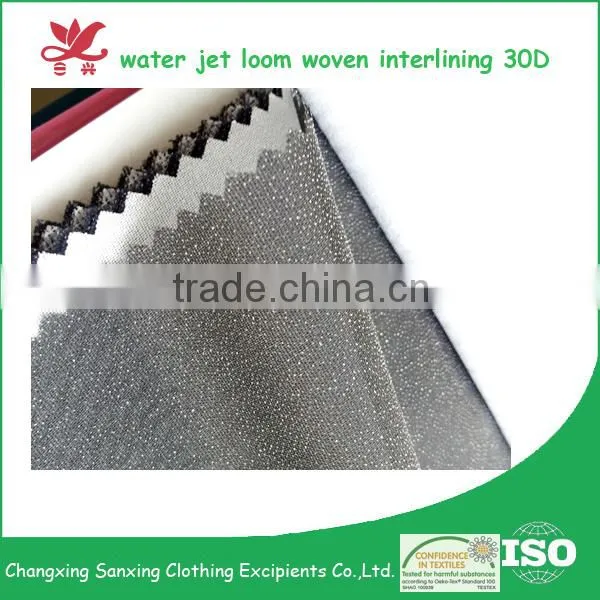 Colorful Woven Fusible Interlining Fabric 30D photo-2