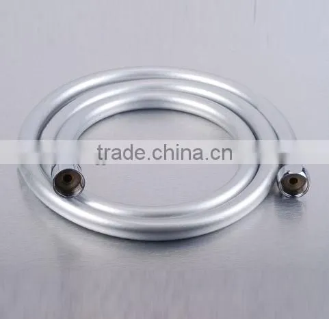 Extensible White PVC Shower Hose With Brass Fittings