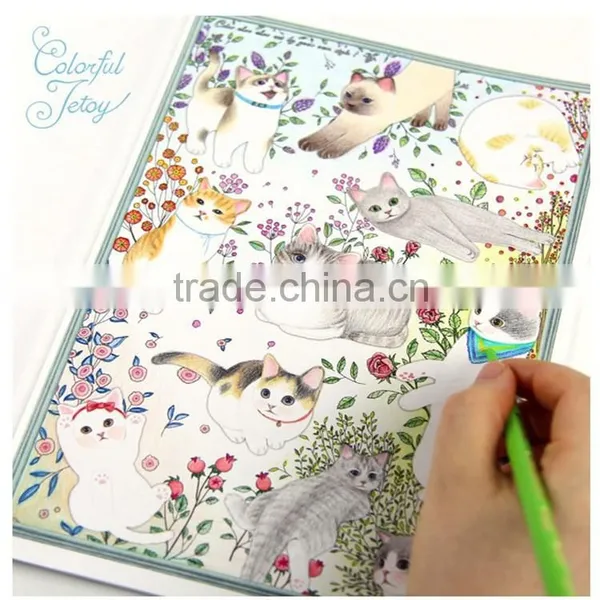 Fashion Wholesale Secret Garden Series Jetoy Cat Coloring Books for Adult photo-5