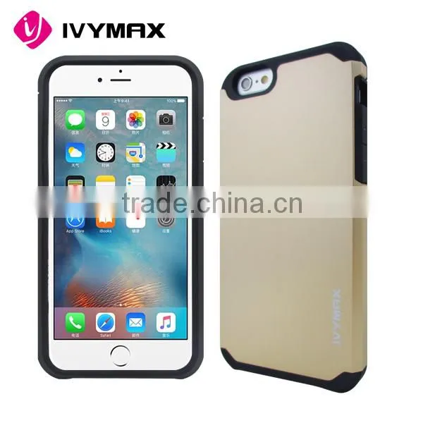 Fashion Hybrid Cell Phone Case Shell Cover Protective For IPhone 6/6S Rose Gold photo-2