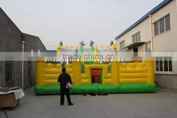 Gaint Mickey Mouse Inflatable Amusement Park With Tannal and Slide photo-2