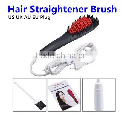 Logo Branding Hair Straightener Straightening Brush Steam, Hair Straightener Brush 2016