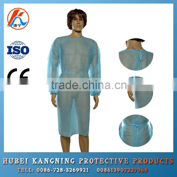 2015 Latest Custom Non Woven Disposable Hospital Robe photo-4