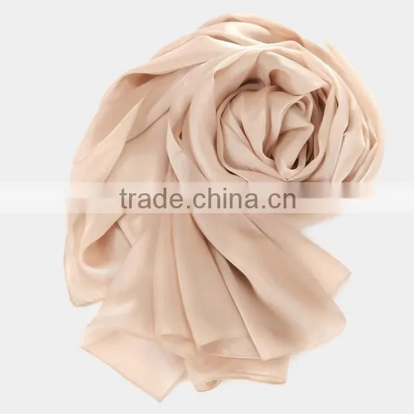 Pure Color Silk Scarf/hijab/tudung/plain Pure Silk Scarves Quality Choice photo-5