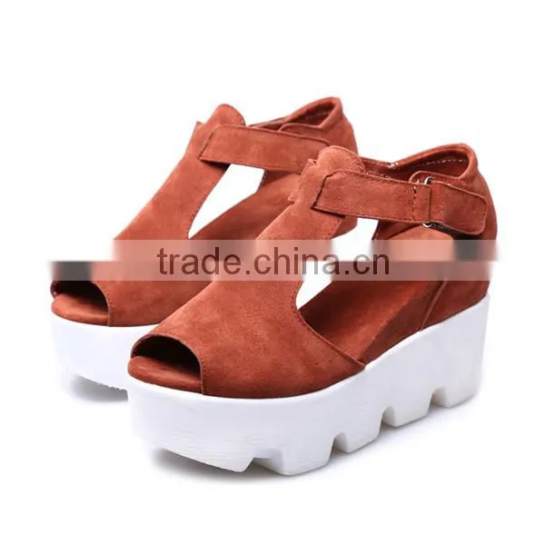China Wholesale High Heels Women Platform Shoes photo-3