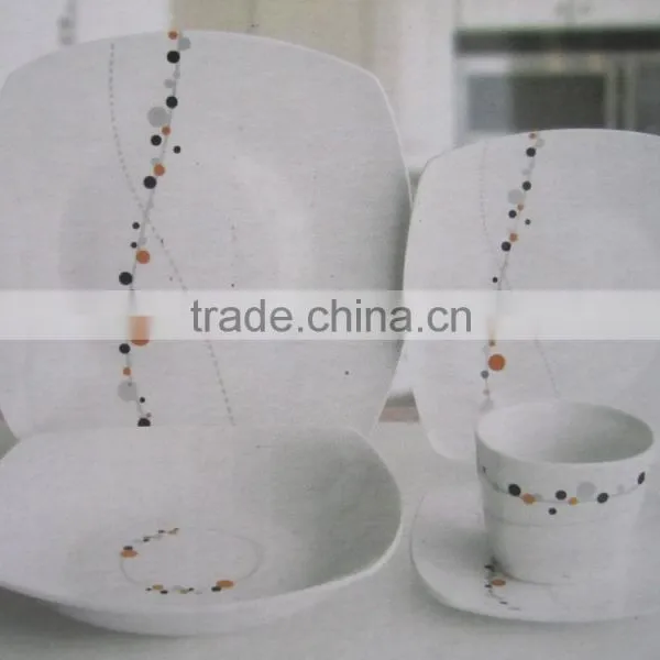 20pcs Square Dinner Set / Square Porcelain Ceramic Dinner Set photo-6