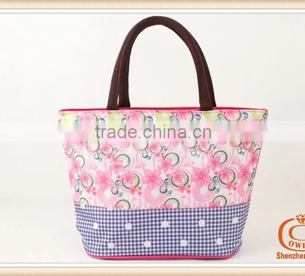 Fashion Ladies Blank Tote Cloth Bag Cute Floral Tote Bag Lovely Lady Bags