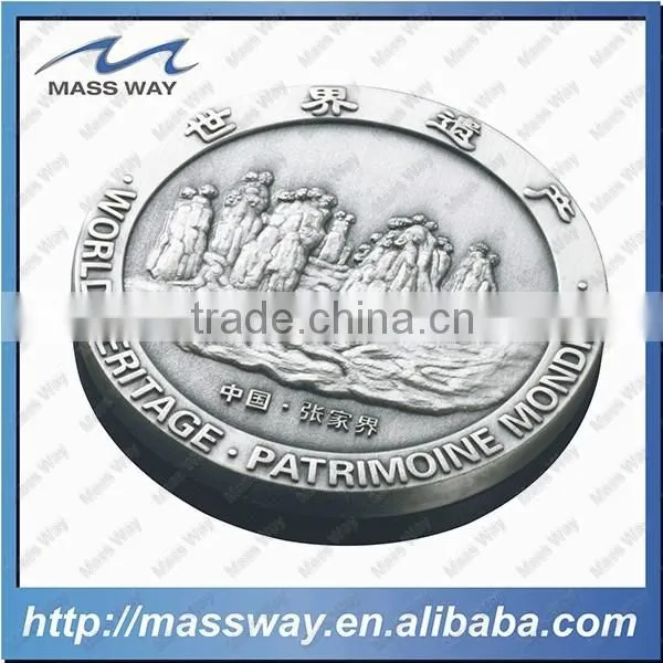 Customized Zinc Alloy Antique Bronze Copper 3D Metal Old Color Coin photo-5