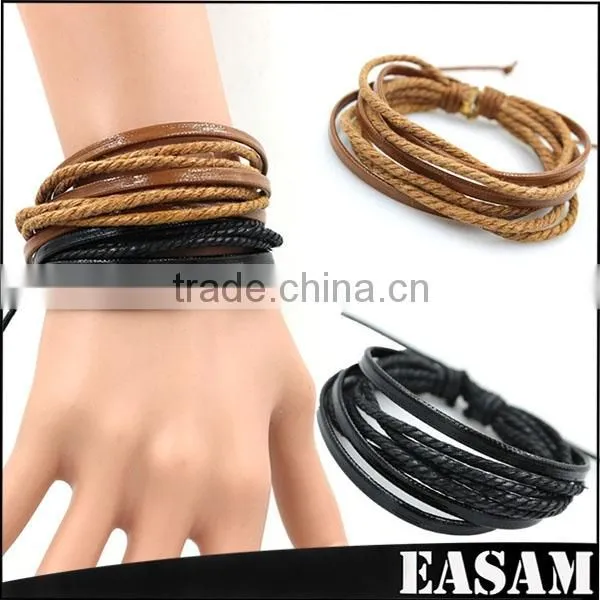 New Design PU Leather Punk Bracelet for Man photo-2