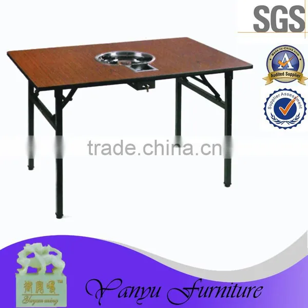 Folding Fireproof Chafing Dish Dinning Table for Restaurant