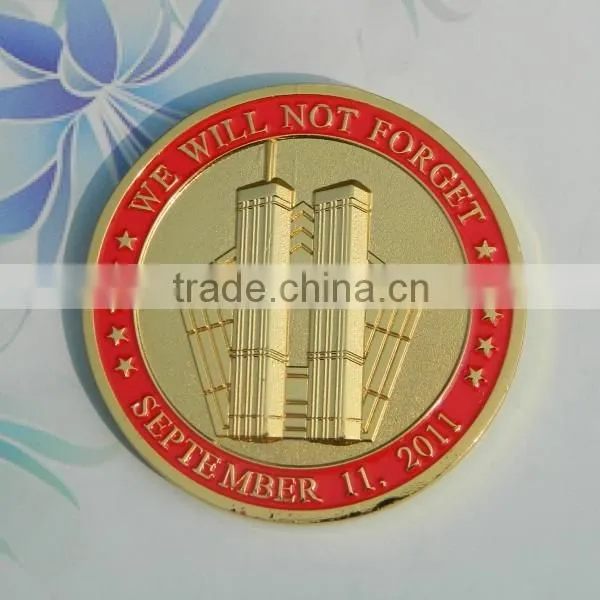 Free Sample Double Sided Gold Coin Custom photo-2