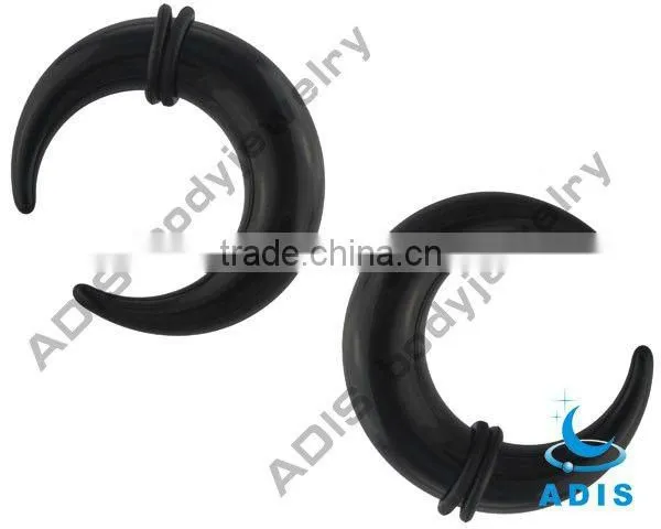 Newest Fashion O-ring Black Acrylic Body Piercing Buffalo Horn Jewelry photo-5