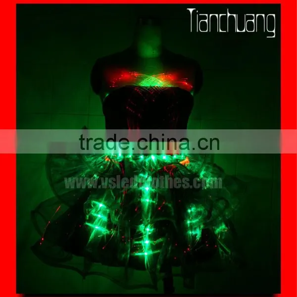 Wireless DMX512 Light Up Dress, Programmable Flashing Light Dress photo-3