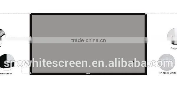 16 9 Fixed Frame Screen Home Cinema Projector Screen Projection Screen Manufacture Factory photo-2