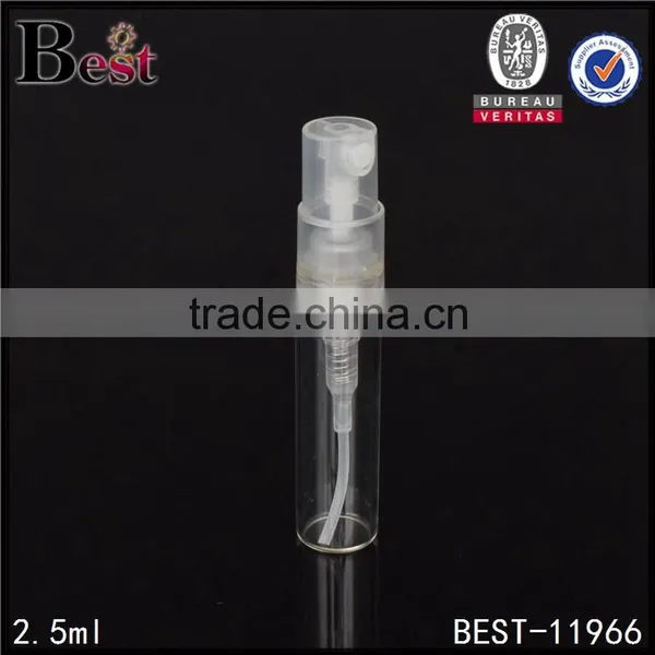 2.5ml Glass Tube Glass Test Tube Glass Clear Cylinder Tube Spray Bottle