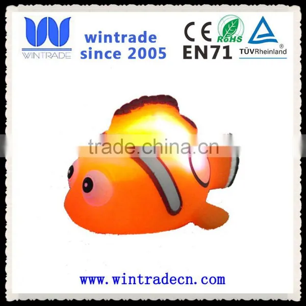 Factory Supply Floating Bath Rubber Flashing Baby Toy Animal photo-2