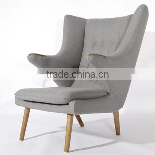Hans J. Wegner Cashmere Teddy Bear Chair and Ottoman photo-2