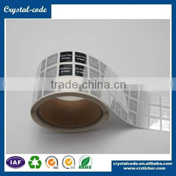 Gold Hot Stamp Metallic Anti-counterfeit Capsule Bottle PET Label photo-4