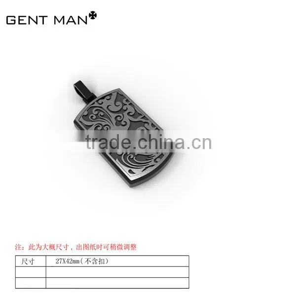 Custom Steel Jewelry High Quality Pendant Stainless Steel Dog Tag for Men