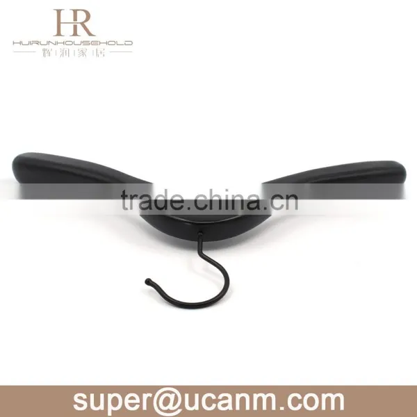 HRW-86I0B Luxury Lotus Wooden Clothes Coat Hanger Balck Finish photo-3