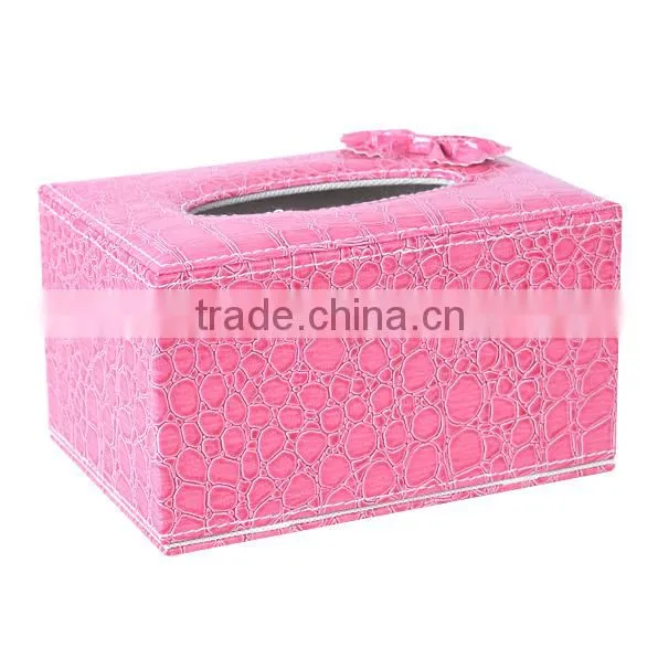 Luxury Leather Rectangular Tissue Box Cover photo-4