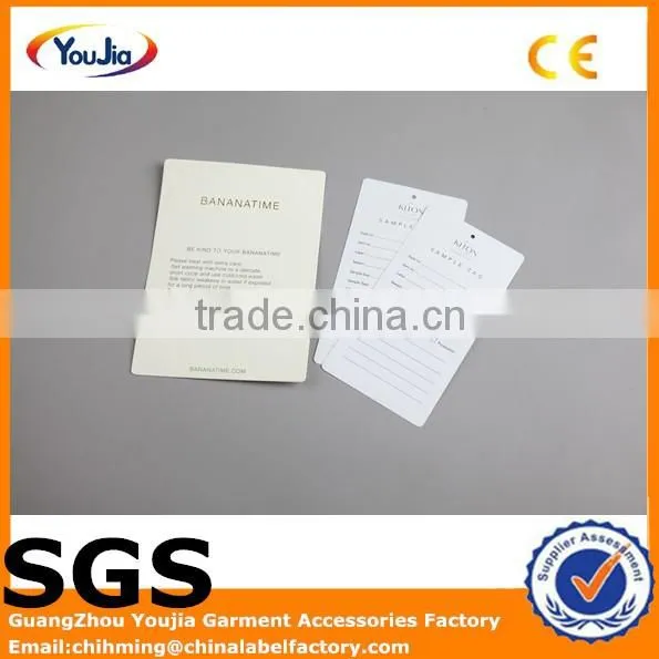 China Facroty Apparel Garment Fashion Accessories Hang Tags