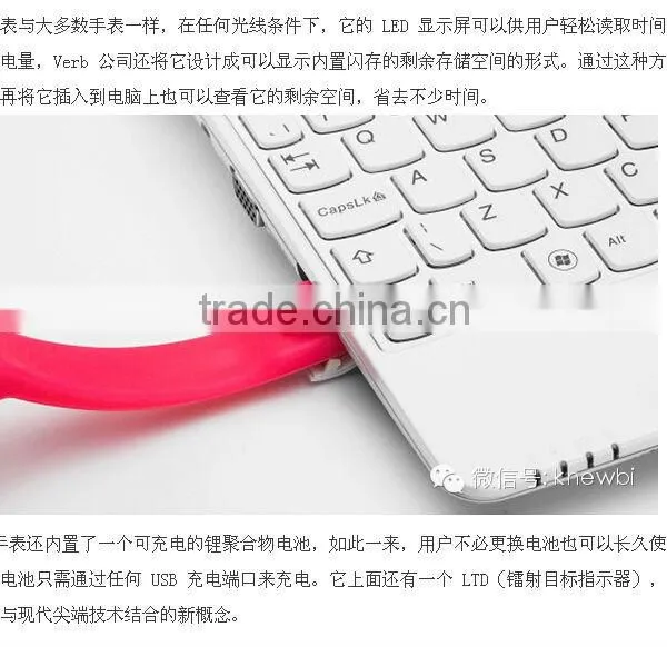 Silicone LED Watch USB Disk Function Temperature Detection Watch W1S photo-4