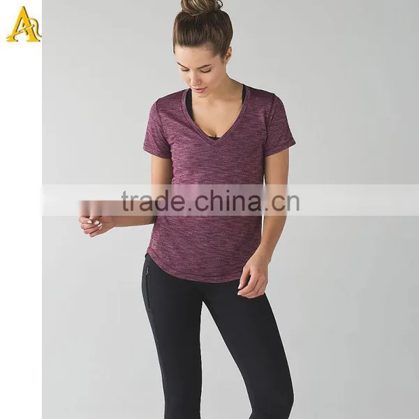 Wholesale Custom Logo Women's High Quality Sport t Shirt photo-4