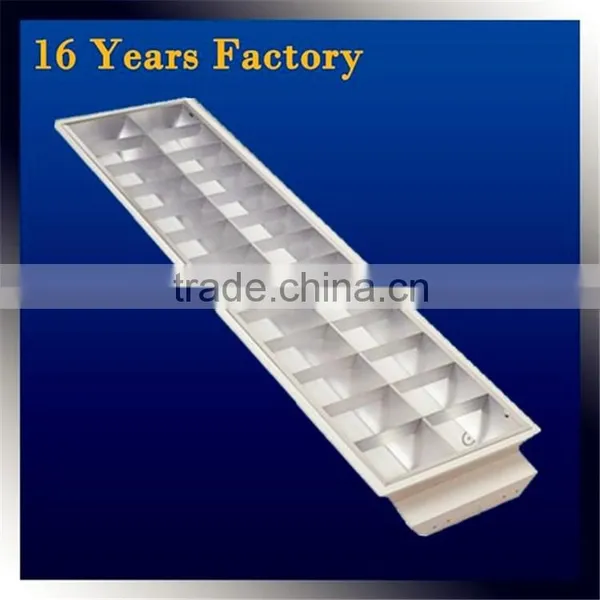 CE Certificate T8 Tube Louver Fitting, 3x18w T8 Recessed Grid Lamp/louver Fitting,fluorescent Tube Louver Fitting / Grille Lamp
